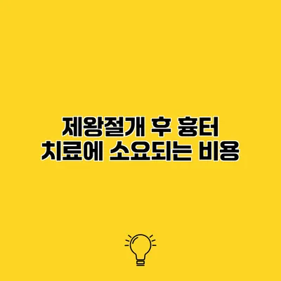 제왕절개 후 흉터 치료에 소요되는 비용