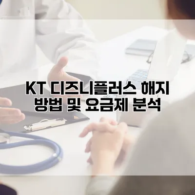 KT 디즈니플러스 해지 방법 및 요금제 분석